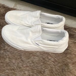 White Vans size 6.5 boys